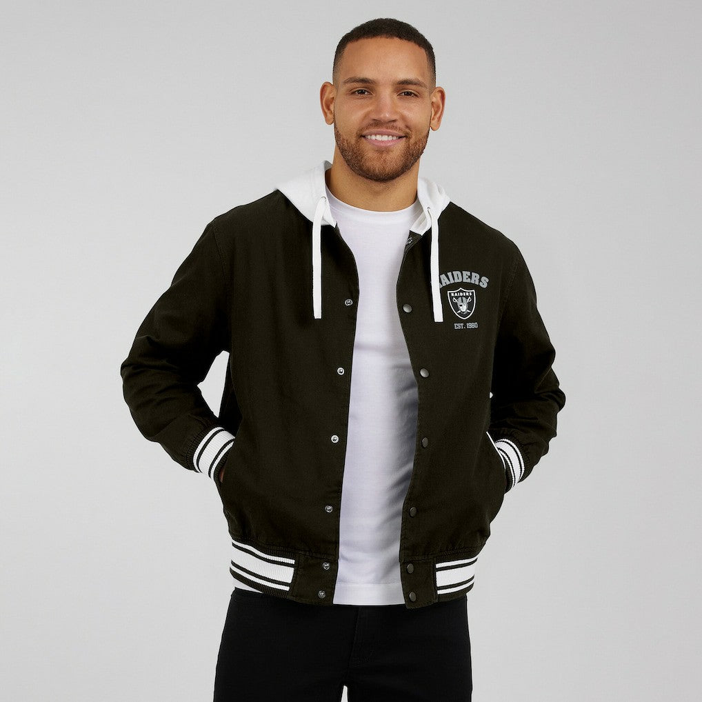 Las Vegas Raiders Darius Rucker Collection Full-Snap Hoodie Jacket - Black - Fanatics