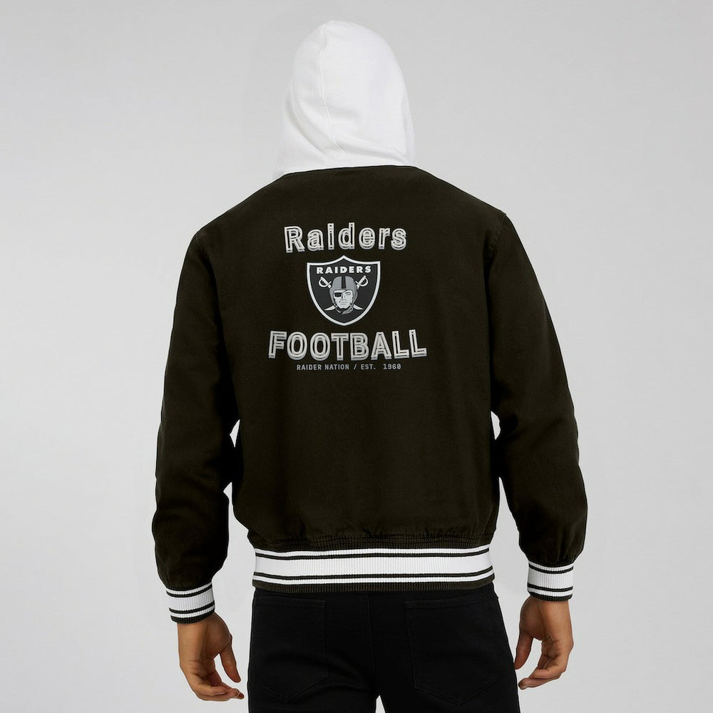 Las Vegas Raiders Darius Rucker Collection Full-Snap Hoodie Jacket - Black - Fanatics
