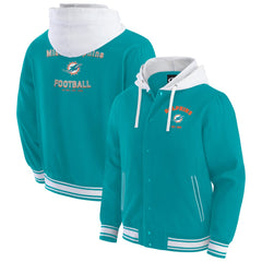 Miami Dolphins Darius Rucker Collection Full-Snap Hoodie Jacket - Aqua - Fanatics