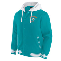 Miami Dolphins Darius Rucker Collection Full-Snap Hoodie Jacket - Aqua - Fanatics