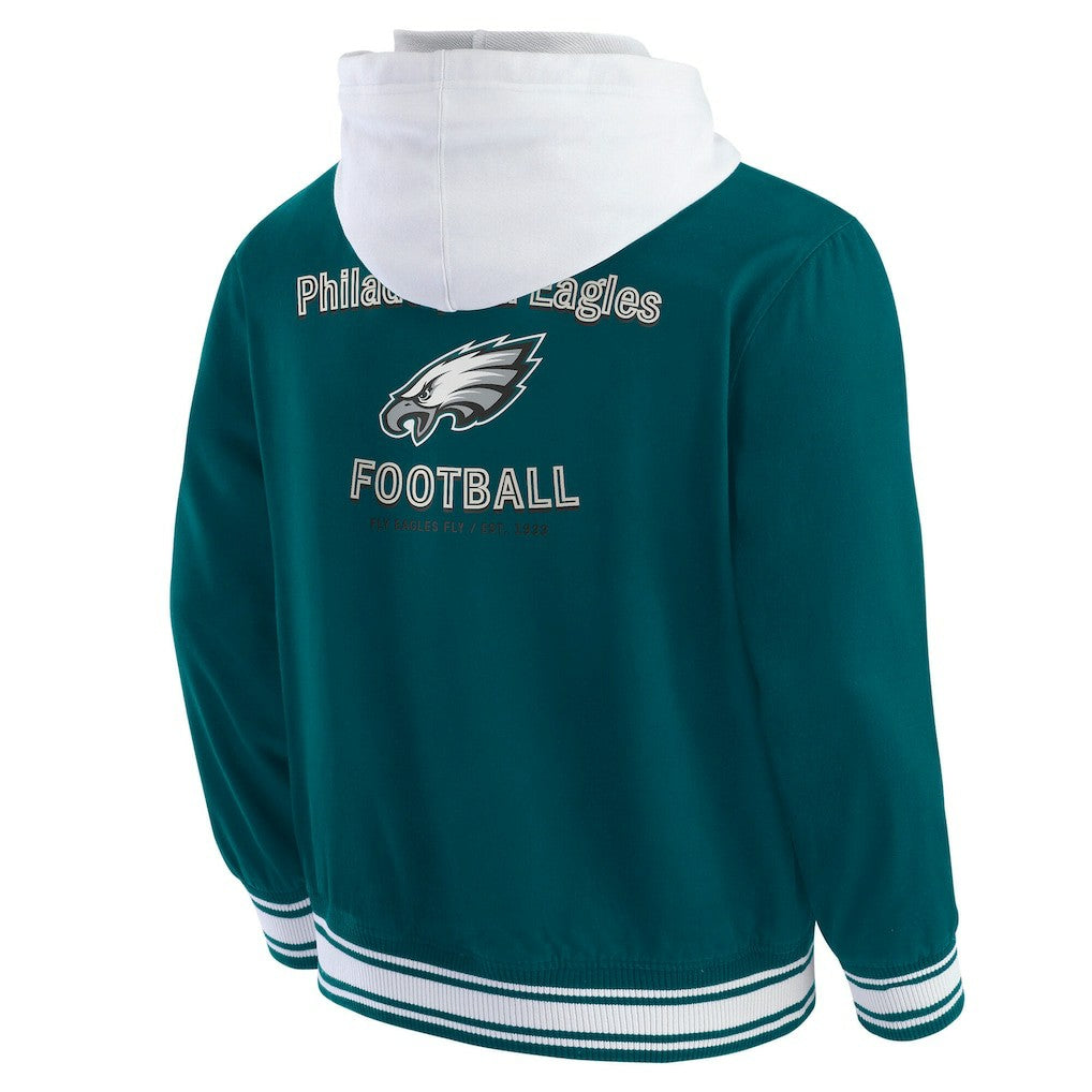 Philadelphia Eagles Darius Rucker Collection Full-Snap Hoodie Jacket - Midnight Green - Fanatics