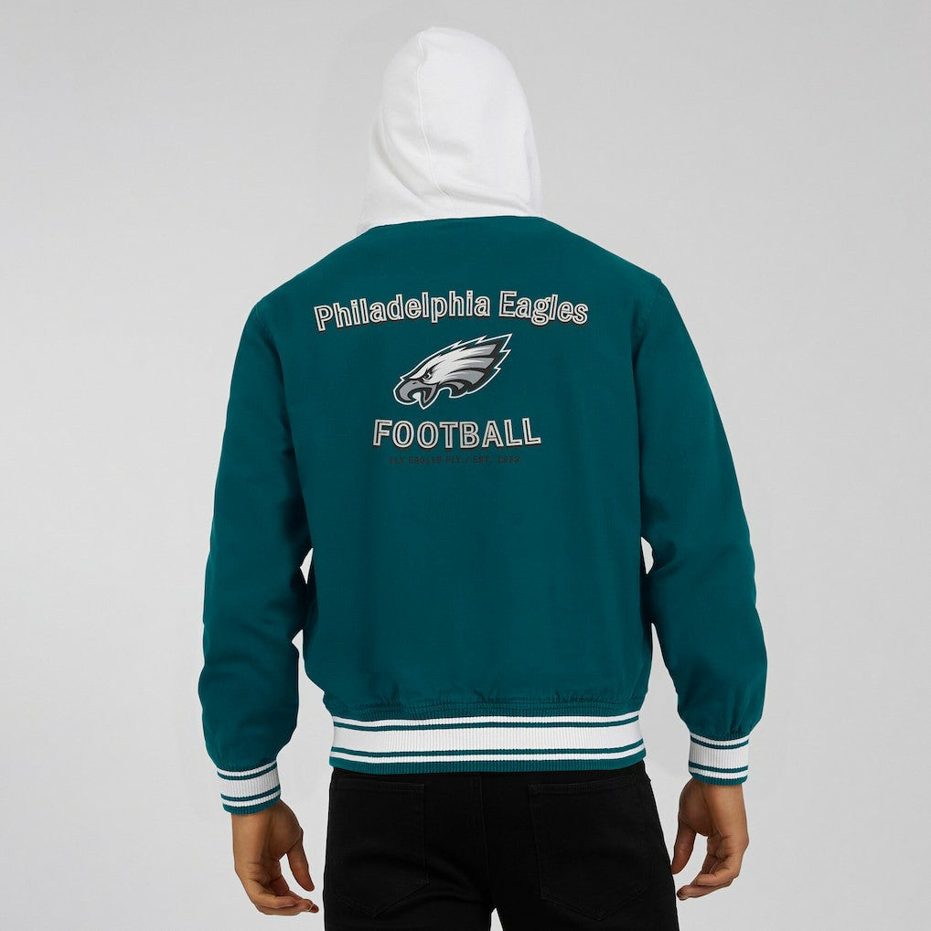 Philadelphia Eagles Darius Rucker Collection Full-Snap Hoodie Jacket - Midnight Green - Fanatics