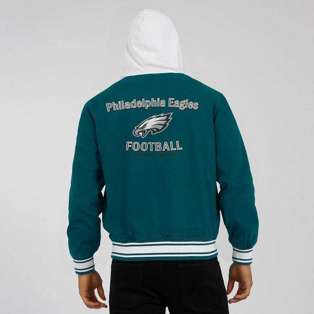 Philadelphia Eagles Darius Rucker Collection Full-Snap Hoodie Jacket - Midnight Green - Fanatics
