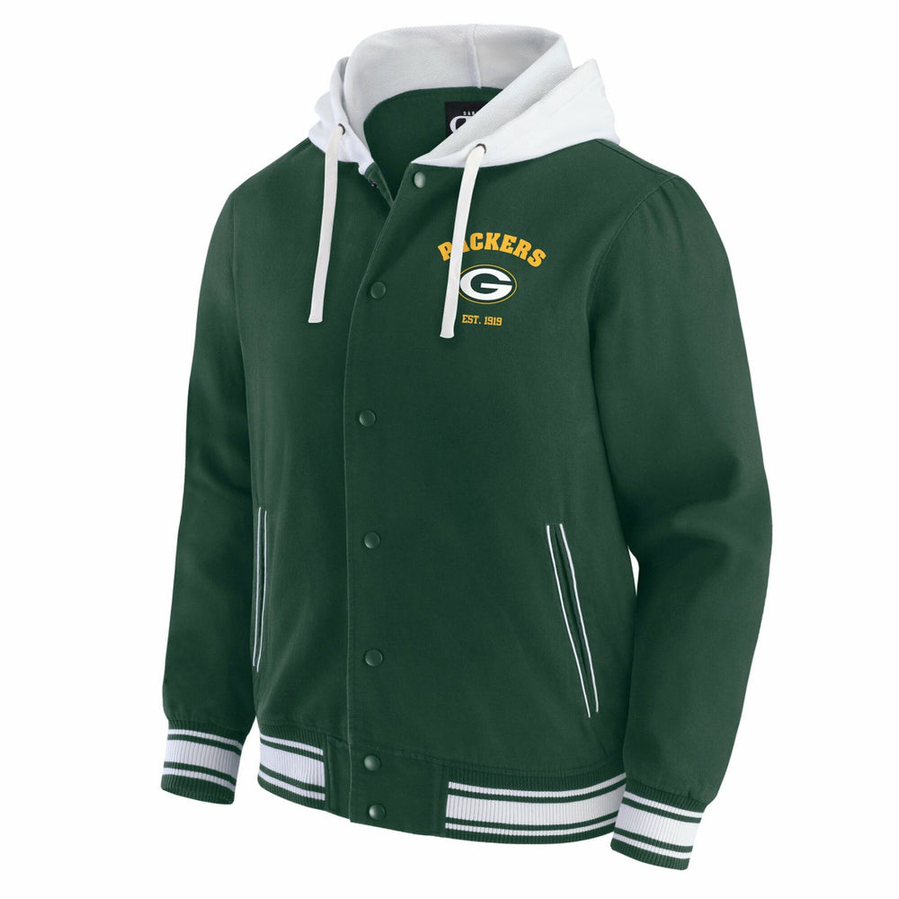 Green Bay Packers Darius Rucker Collection Full-Snap Hoodie Jacket - Green - Fanatics