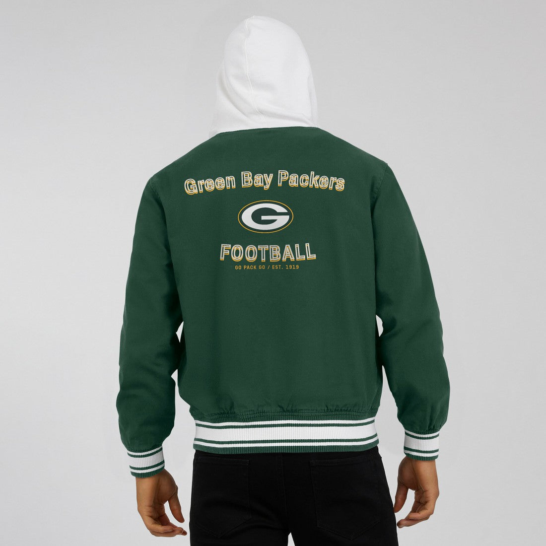 Green Bay Packers Darius Rucker Collection Full-Snap Hoodie Jacket - Green - Fanatics