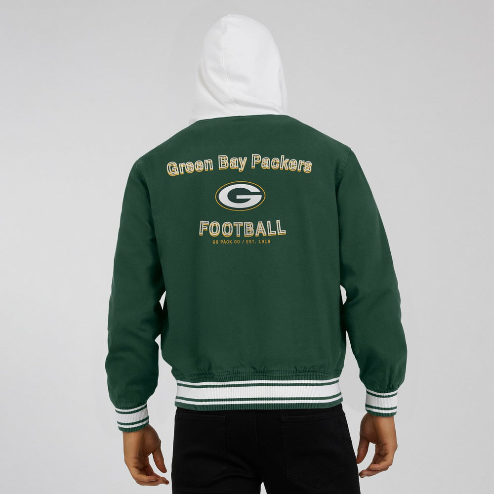 Green Bay Packers Darius Rucker Collection Full-Snap Hoodie Jacket - Green - Fanatics