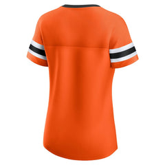 Philadelphia Flyers Fanatics Women's Iconic Athena Lace-Up T-Shirt - Orange | Fanatics sale