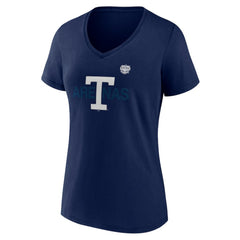 Toronto Maple Leafs Fanatics Women's Primary Logo V-Neck T-Shirt - Navy | Fanatics online
