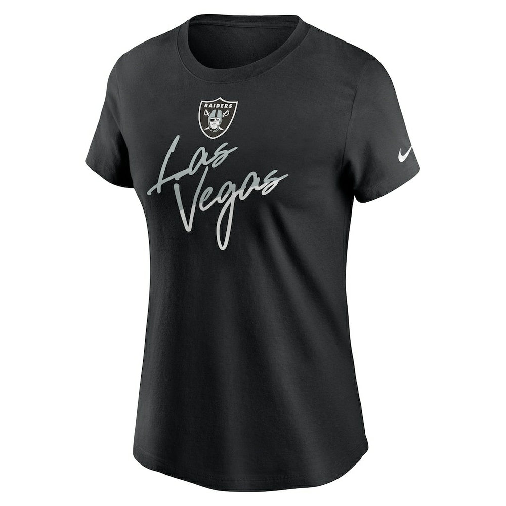 Las Vegas Raiders Women's Team City Roll T-Shirt - Black - Nike