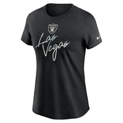 Las Vegas Raiders Women's Team City Roll T-Shirt - Black - Nike