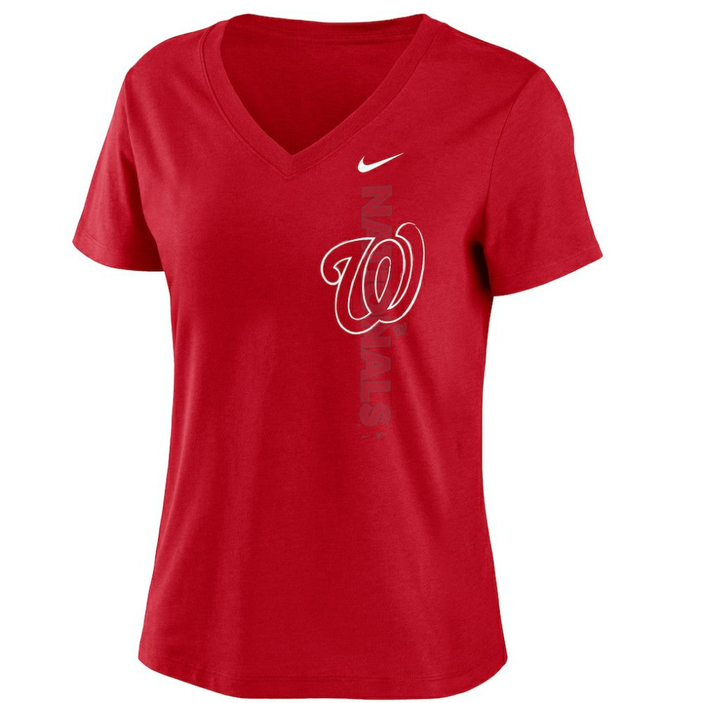 Washington Nationals Nike Women's Local Team Tri-Blend V-Neck T-Shirt Outlet