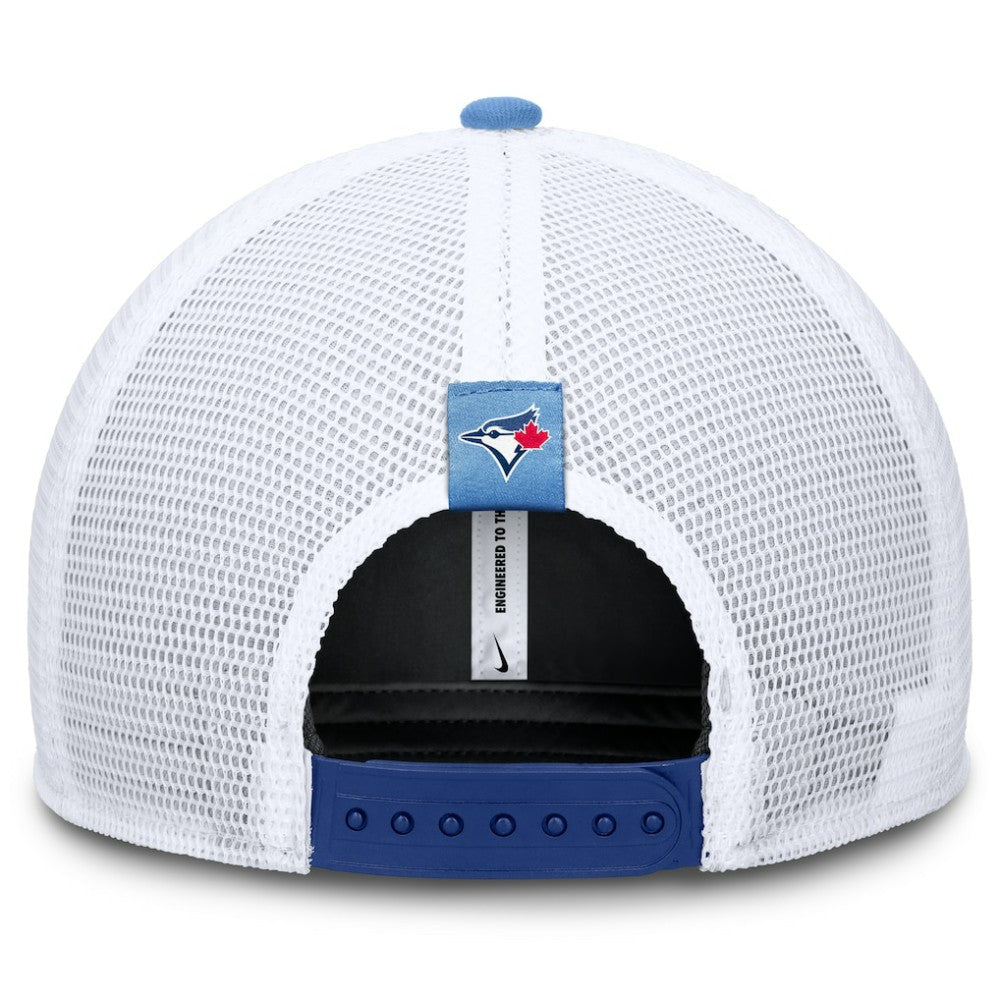 Toronto Blue Jays Nike Rise Diamond Plate Performance Trucker Flex Hat for sale