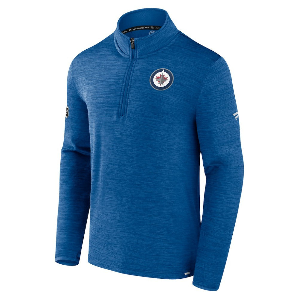 Winnipeg Jets Fanatics Authentic Pro Lightweight Quarter-Zip Pullover - Heather Blue | Fanatics on sale