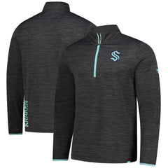 Seattle Kraken Fanatics Authentic Pro Lightweight Quarter-Zip Pullover - Heather Charcoal | Fanatics Lifestyle