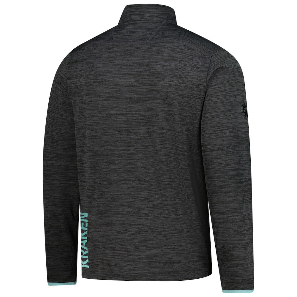 Seattle Kraken Fanatics Authentic Pro Lightweight Quarter-Zip Pullover - Heather Charcoal | Fanatics Lifestyle