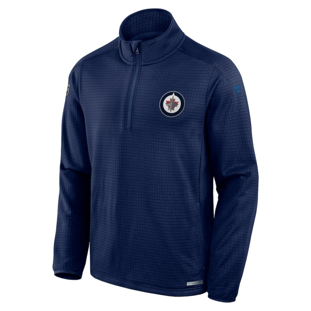 Winnipeg Jets Fanatics Authentic Pro Rink Quarter-Zip Top - Navy | Fanatics near me
