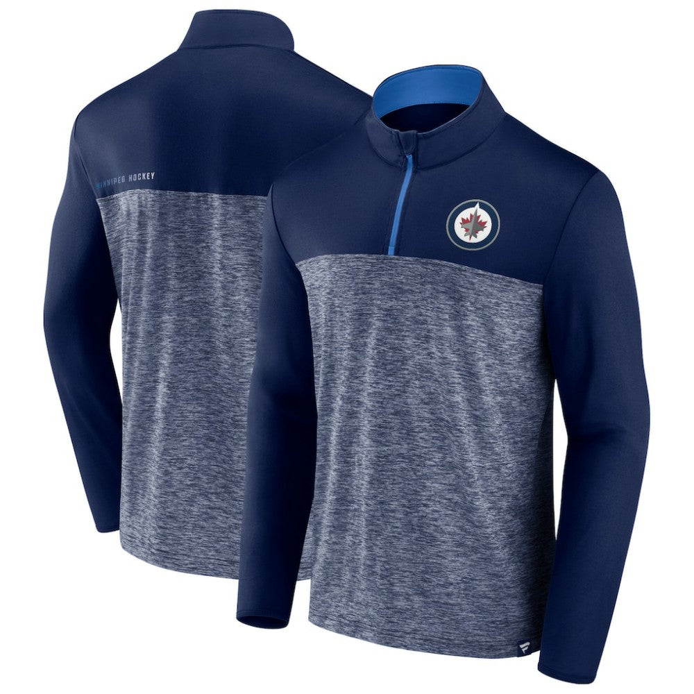 Winnipeg Jets Fanatics Iconic Defender Quarter-Zip Jacket - Navy | Fanatics online