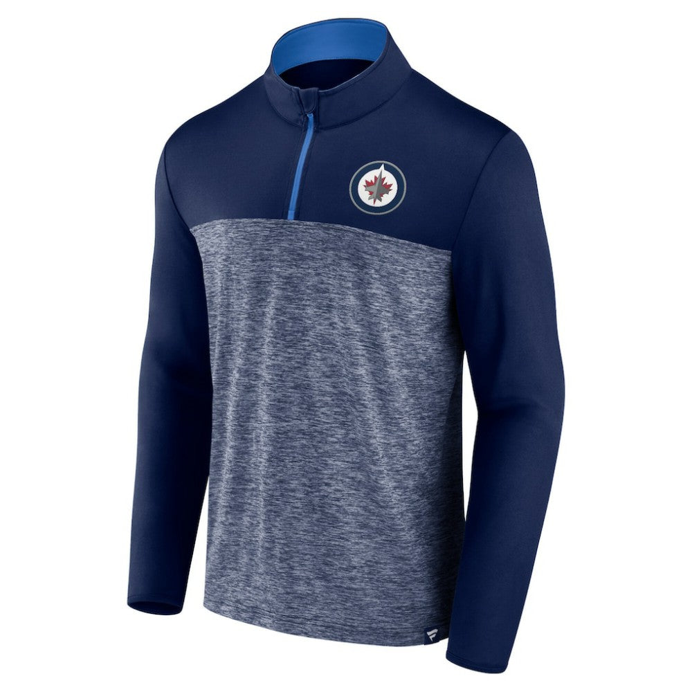 Winnipeg Jets Fanatics Iconic Defender Quarter-Zip Jacket - Navy | Fanatics online