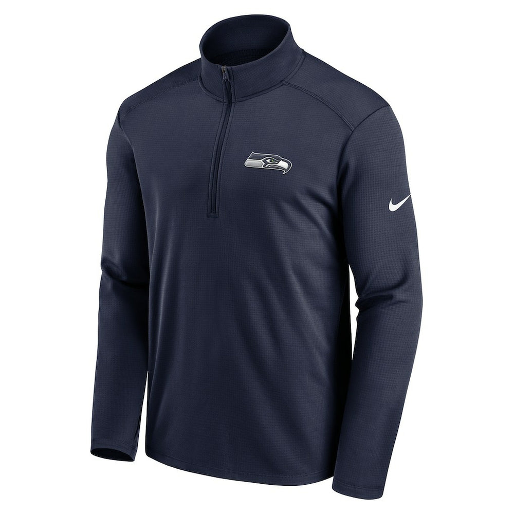 Seattle Seahawks Pacer Half-Zip Pullover - College Navy - Nike
