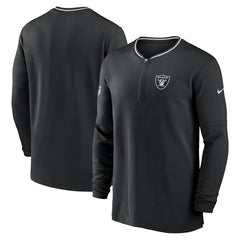 Las Vegas Raiders Coach Half-Zip Sweatshirt - Black - Nike