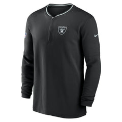 Las Vegas Raiders Coach Half-Zip Sweatshirt - Black - Nike