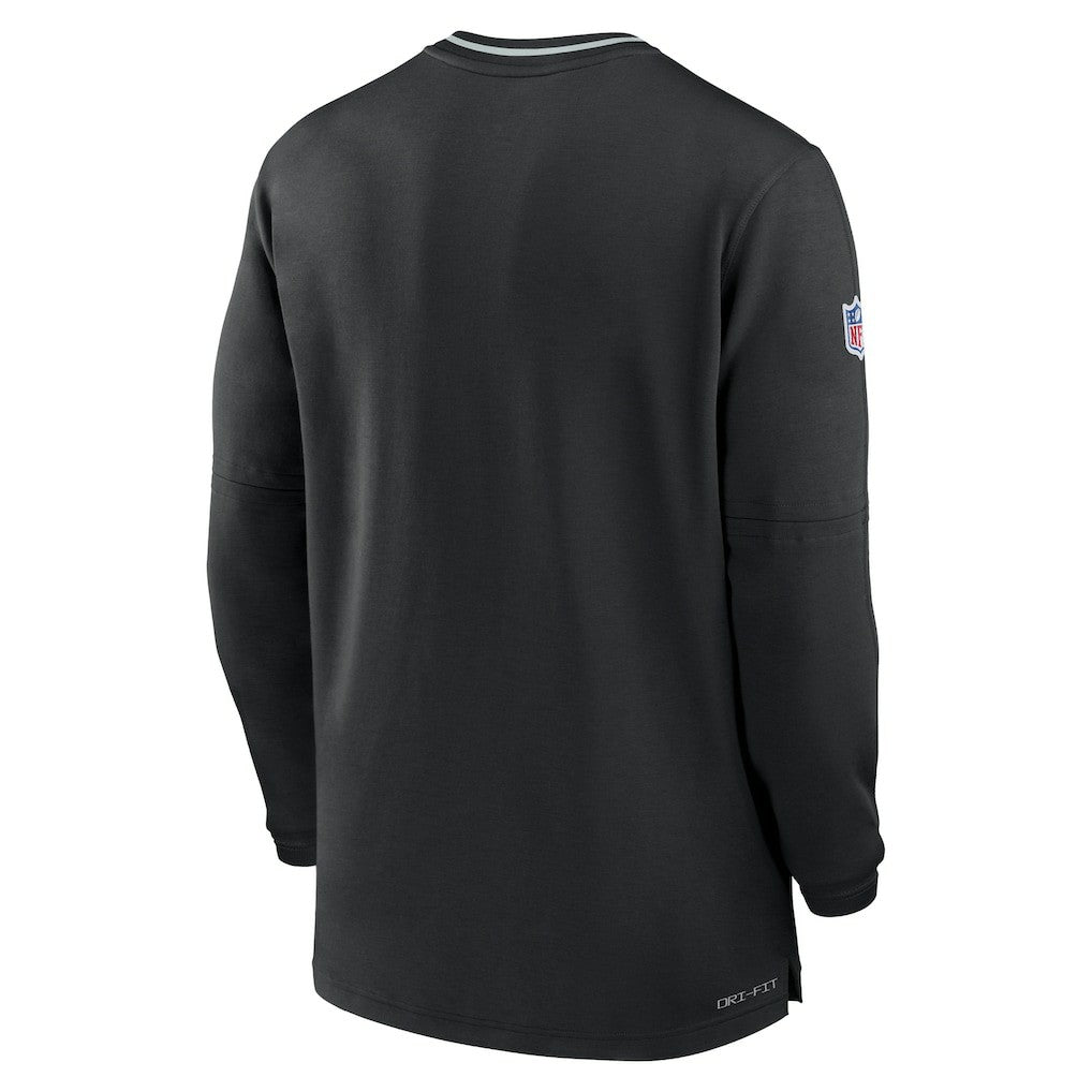 Las Vegas Raiders Coach Half-Zip Sweatshirt - Black - Nike