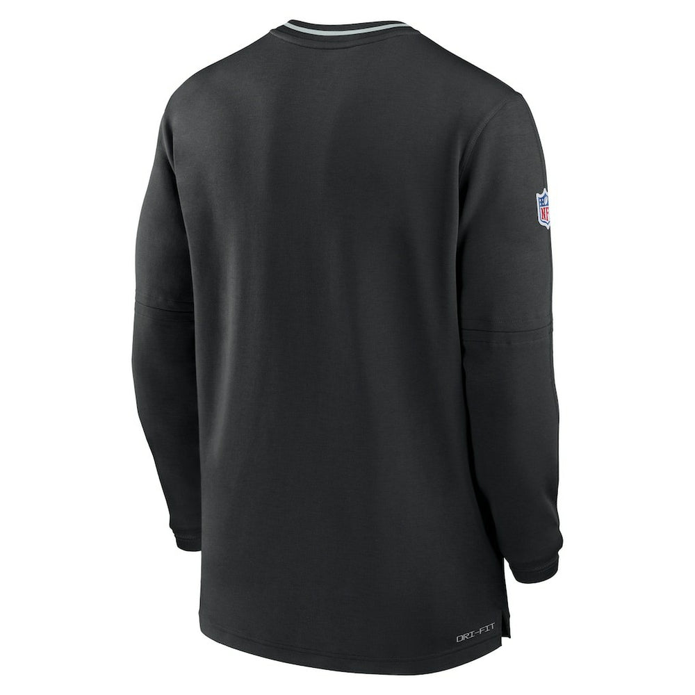 Las Vegas Raiders Coach Half-Zip Sweatshirt - Black - Nike