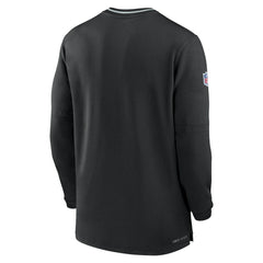 Las Vegas Raiders Coach Half-Zip Sweatshirt - Black - Nike