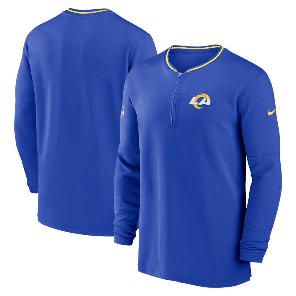 Los Angeles Rams Coach Half-Zip Sweatshirt - Royal - Nike