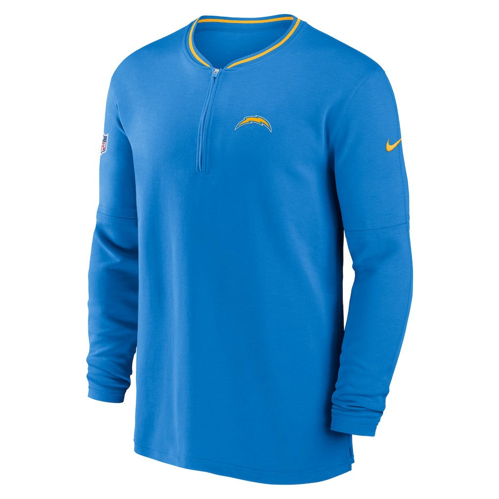 Los Angeles Chargers Coach Half-Zip Sweatshirt - Powder Blue - Nike