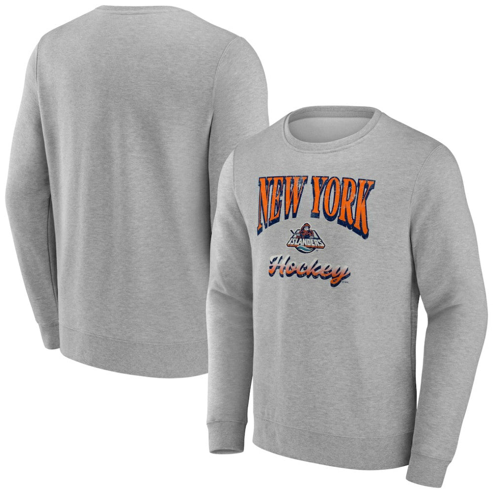 New York Islanders Fanatics Light the Candle Fleece Pullover Sweatshirt - Gray | Fanatics near me