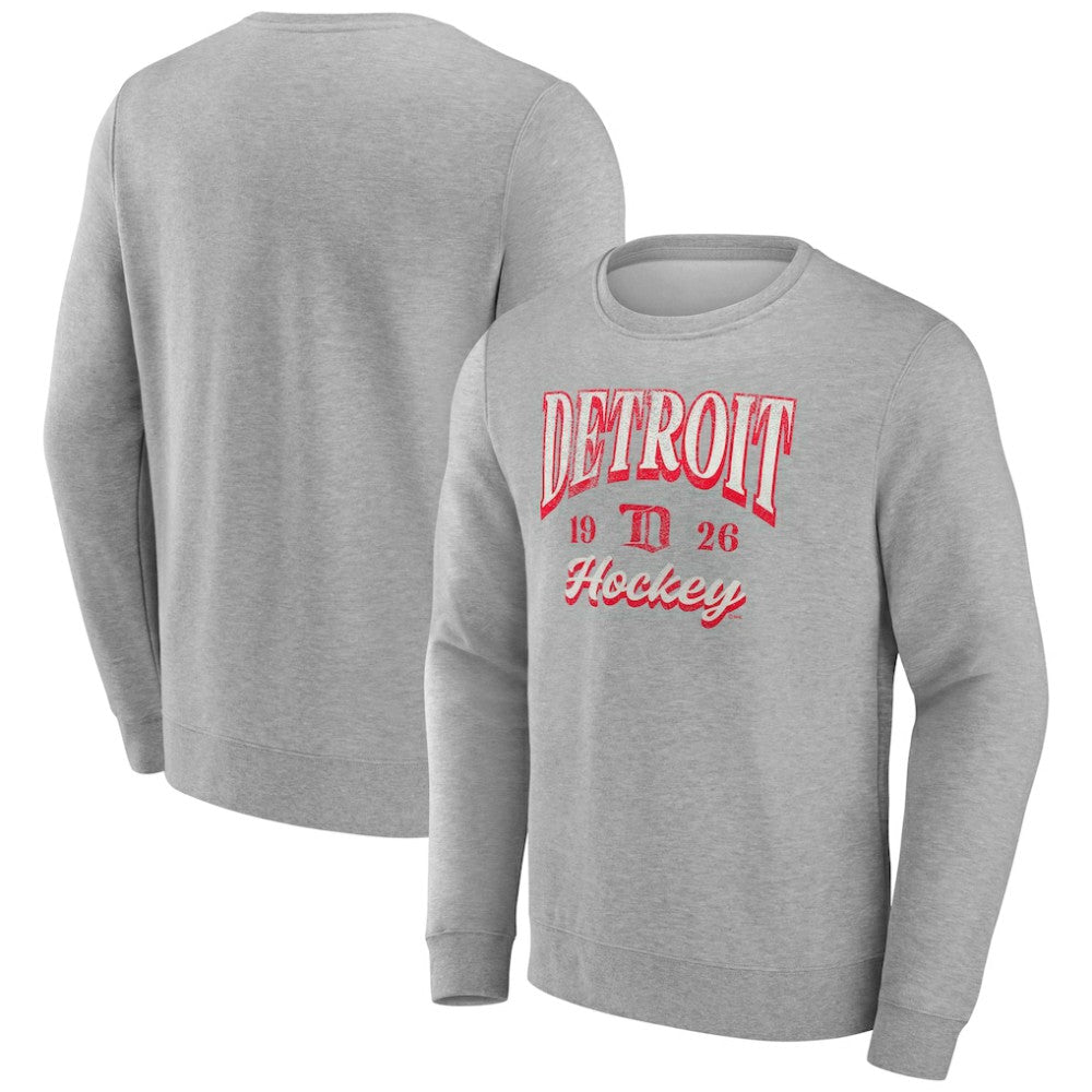Fanatics Detroit Red Wings Gray Nimbus Fleece Pullover Sweatshirt | Fanatics discount