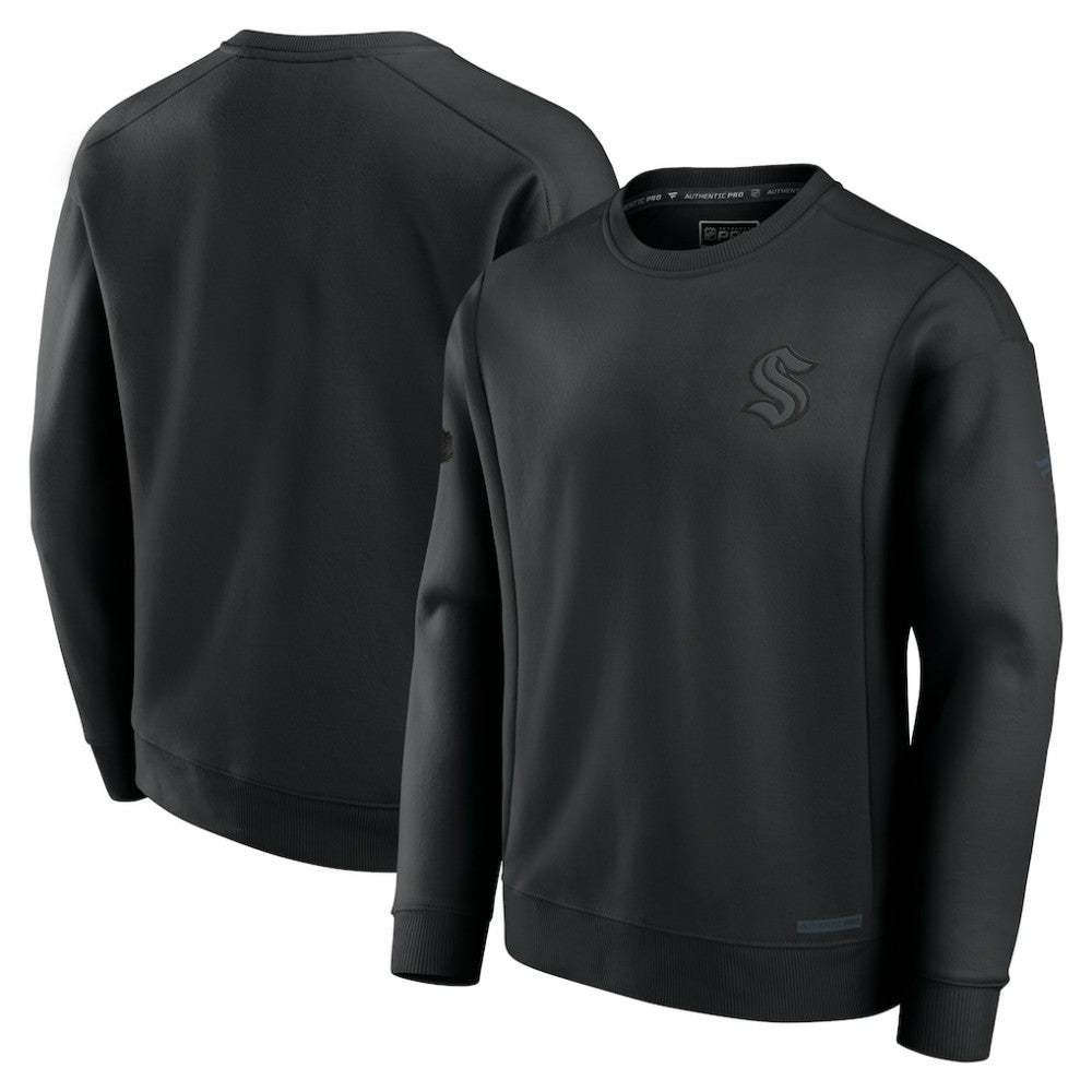 Seattle Kraken Fanatics Authentic Pro Road Fleece Sweatshirt - Black | Fanatics on sale