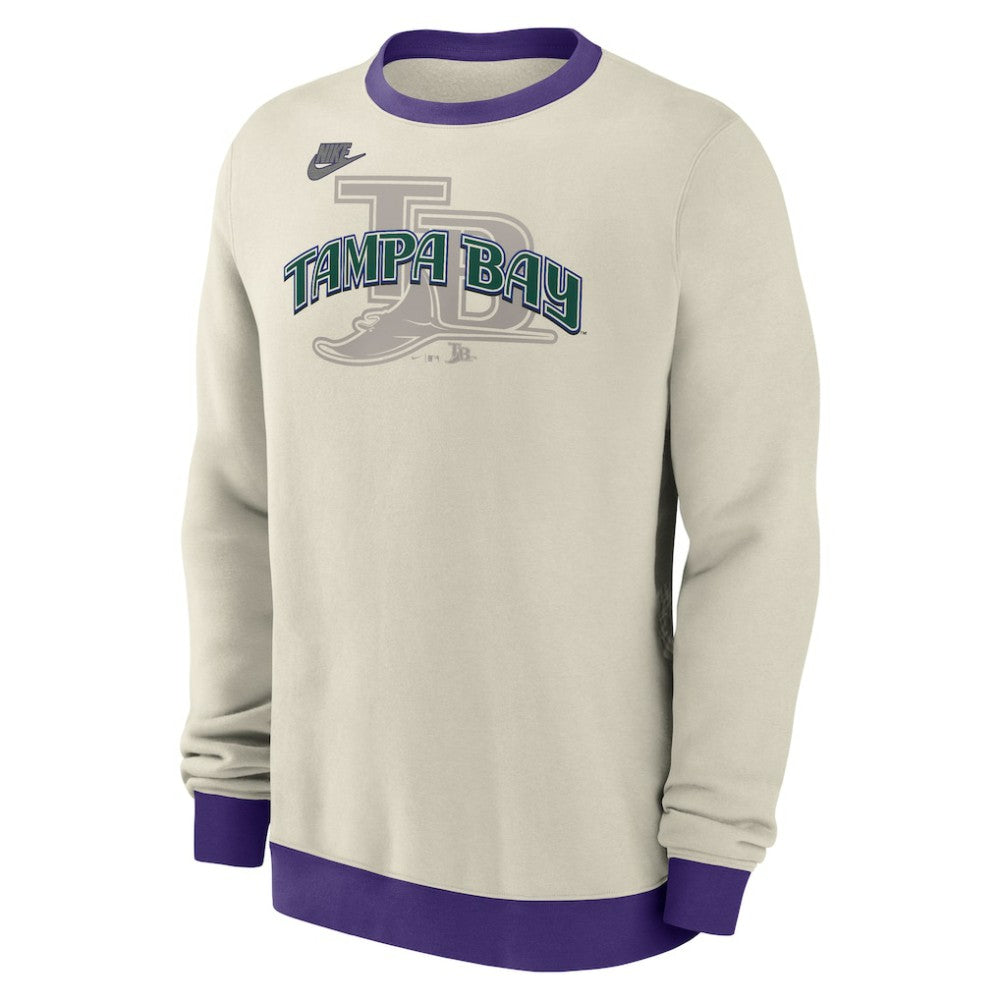 Tampa Bay Rays Nike Cooperstown Collection Fleece Pullover Sweatshirt Outlet