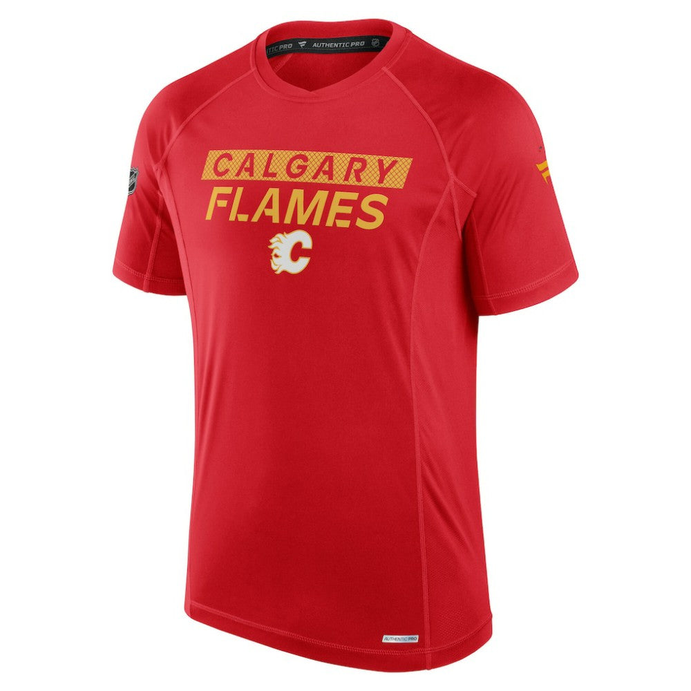 Calgary Flames Fanatics Authentic Pro Rink Tech T-Shirt - Red | Fanatics sale