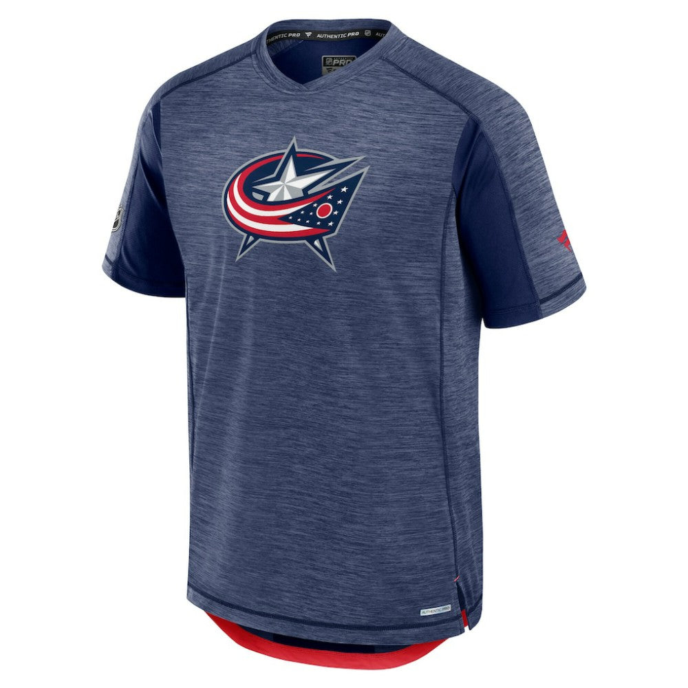 Columbus Blue Jackets Fanatics Authentic Pro Rink Performance T-Shirt - Heather Navy | Fanatics sale