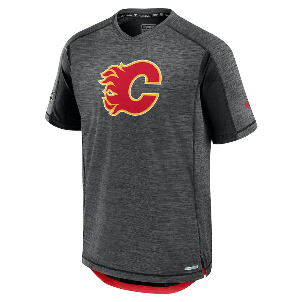 Calgary Flames Fanatics Authentic Pro Rink Performance T-Shirt - Heather Charcoal | Fanatics online