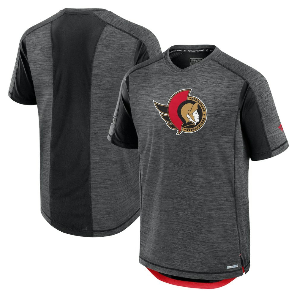 Ottawa Senators Fanatics Authentic Pro Rink Performance T-Shirt - Heather Charcoal | Fanatics Lifestyle