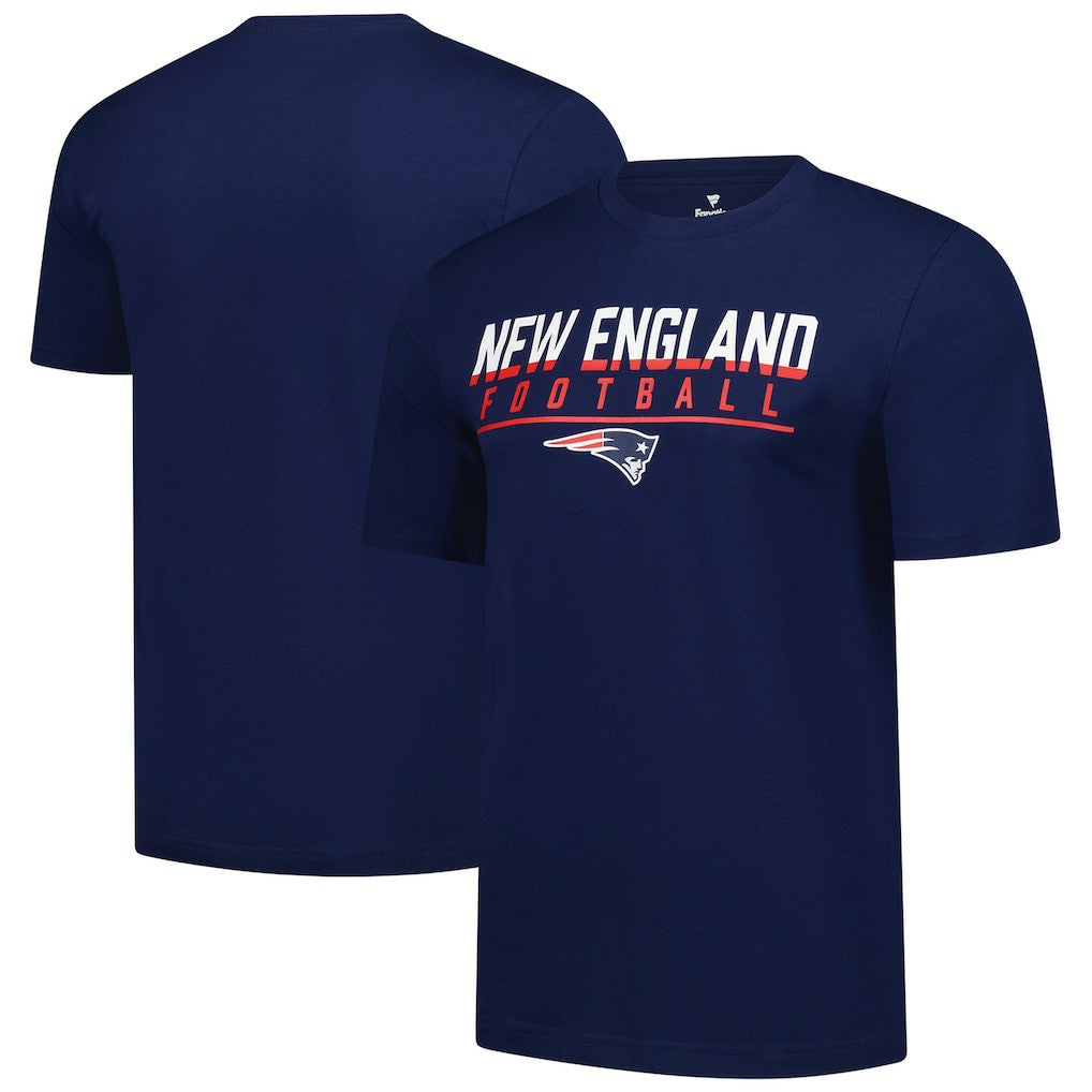 New England Patriots Blocked T-Shirt - Navy - Fanatics