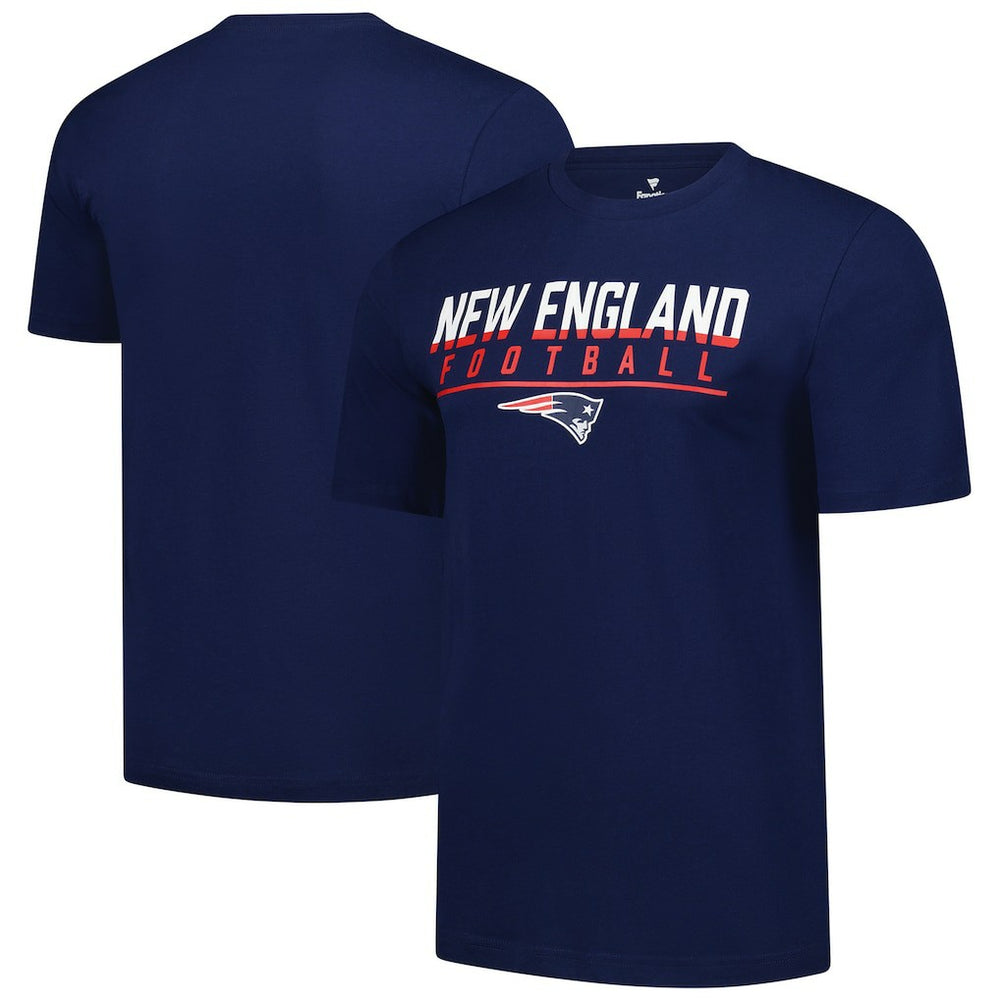 New England Patriots Blocked T-Shirt - Navy - Fanatics