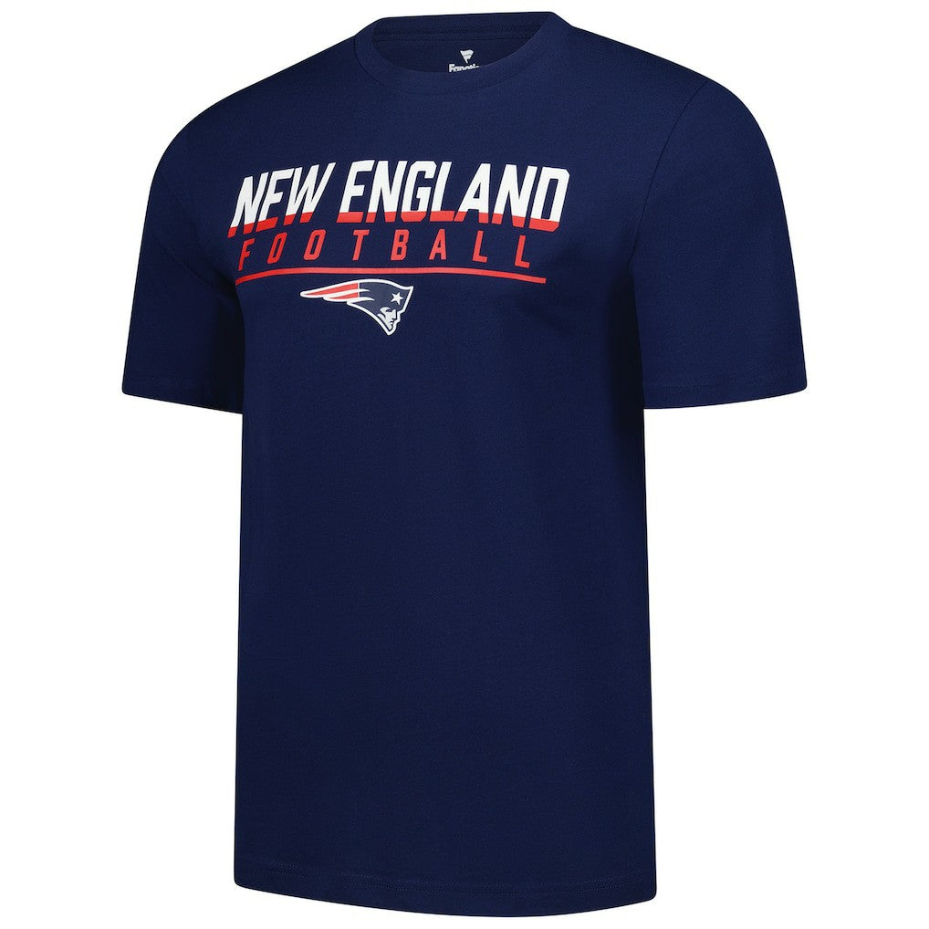 New England Patriots Blocked T-Shirt - Navy - Fanatics