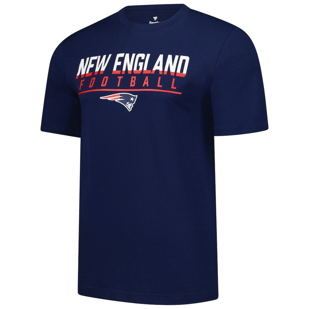 New England Patriots Blocked T-Shirt - Navy - Fanatics