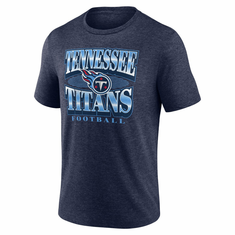 Tennessee Titans Extreme Tackle Tri-Blend T-Shirt - Heather Navy - Fanatics