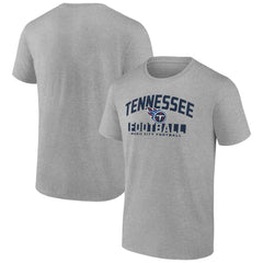 Tennessee Titans Screen Blocking T-Shirt - Heather Gray - Fanatics