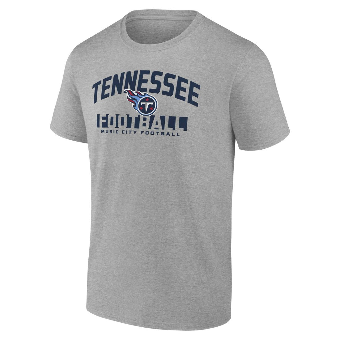 Tennessee Titans Screen Blocking T-Shirt - Heather Gray - Fanatics
