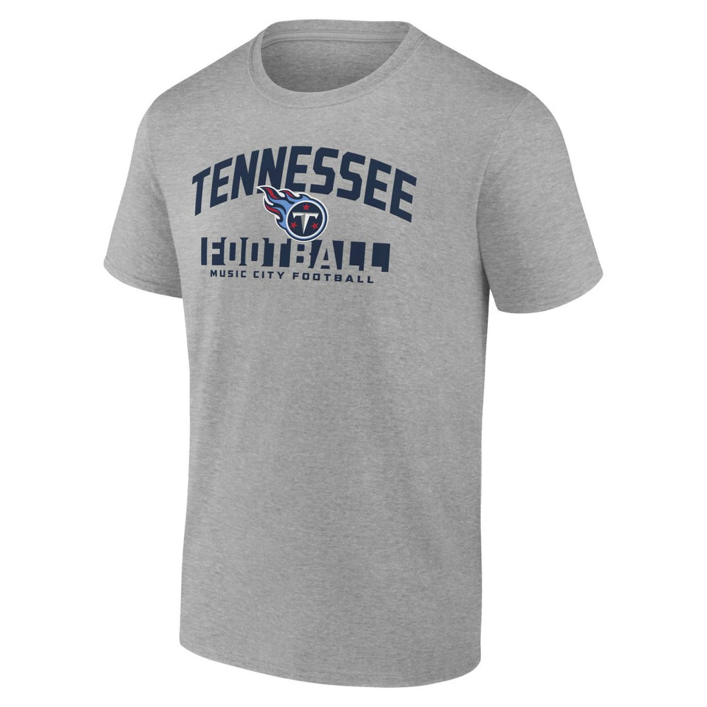 Tennessee Titans Screen Blocking T-Shirt - Heather Gray - Fanatics