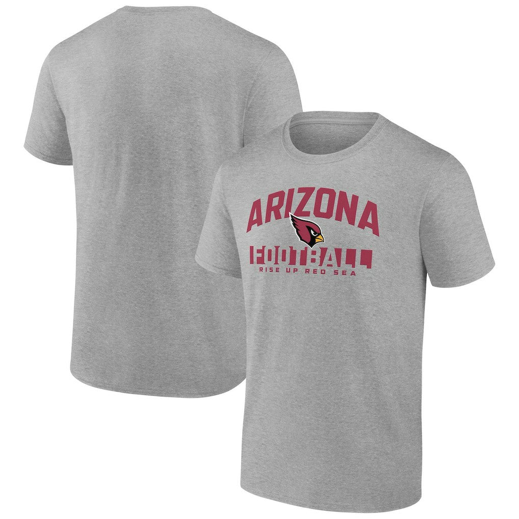 Arizona Cardinals Screen Blocking T-Shirt - Heather Gray - Fanatics