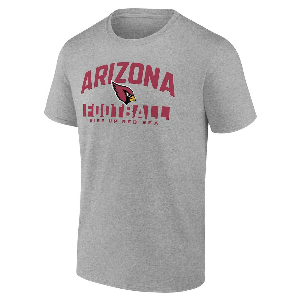 Arizona Cardinals Screen Blocking T-Shirt - Heather Gray - Fanatics