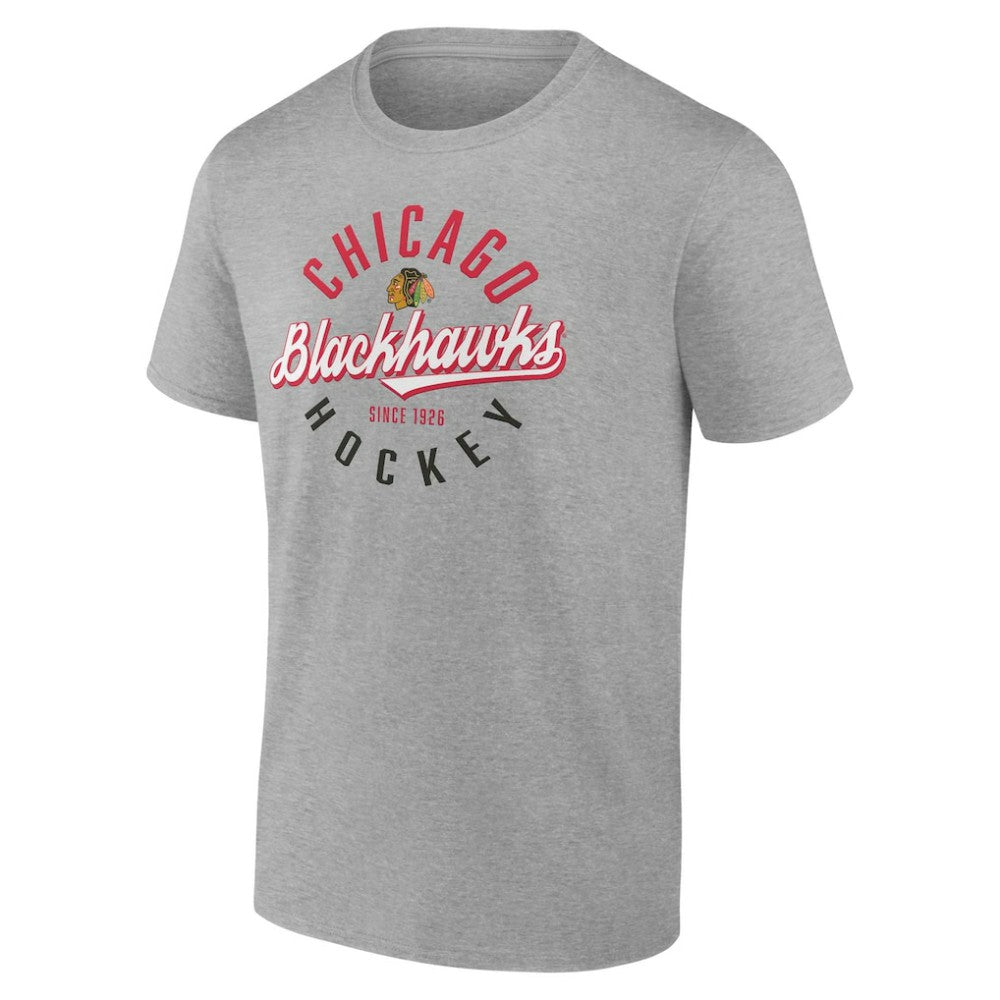 Chicago Blackhawks Fanatics Emblem T-Shirt - Gray | Fanatics on sale