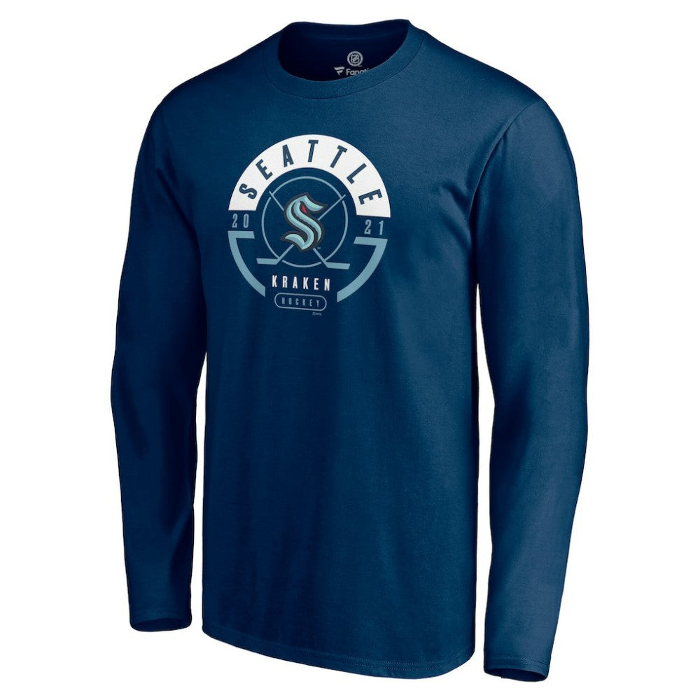 Seattle Kraken Fanatics Block Party Long Sleeve T-Shirt - Deep Sea Blue | Fanatics online